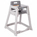 Plastic High Chair Unssbld Gry