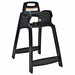 High Chair 30 1/4 in H Black