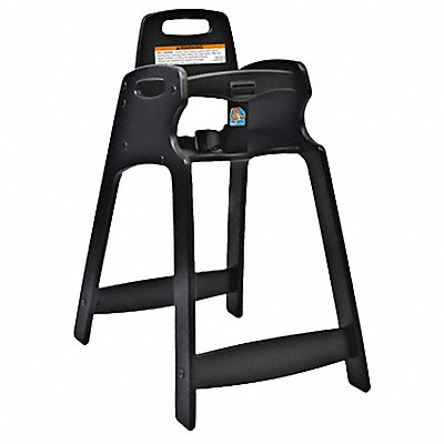 Eco High Chair Unssbld Black