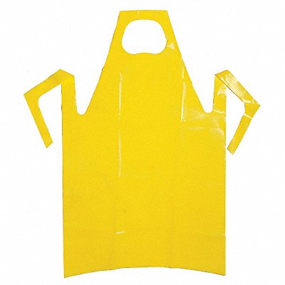 Bib Apron Univ Yellow Polyolefin PK50