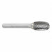 Oval Bur SE Radius End 3/8 Carbide