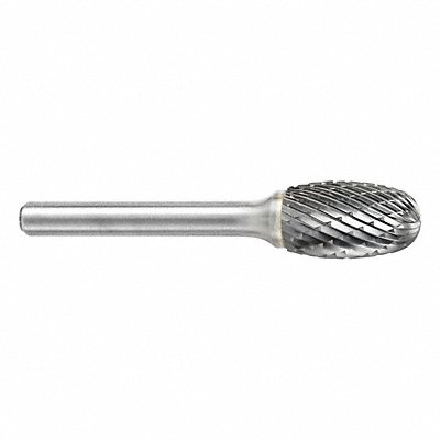 Oval Bur SE Radius End 1/4 Carbide