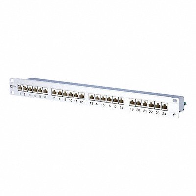 Patch Panel Silver 1.75 H 19 W
