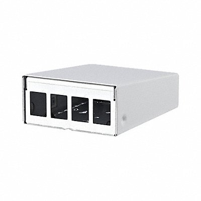 RJ45 Housing White 1.718 H 3.346 W