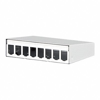 RJ45 Housing White 1.718 H 6.429 W