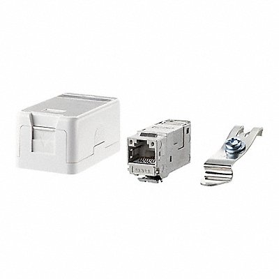 RJ45 Keystone White 1.181 H 1.457 W