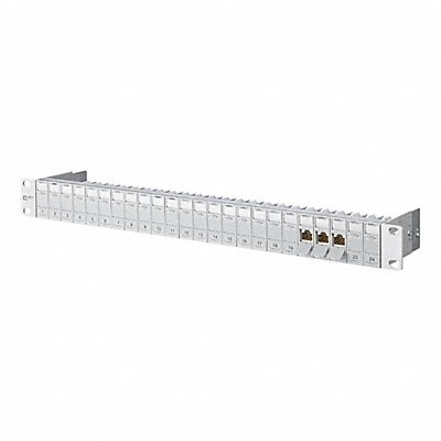 Patch Panel Light Gray 1.75 H 19 W