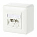 Wall Outlet White 3.368 H 3.368 W