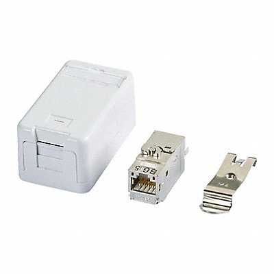 RJ45 Keystone White 1.181 H 1.46 W