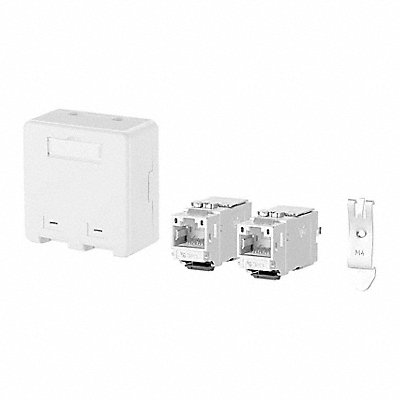 RJ45 Keystone White 0.787 H 0.579 W