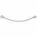 Cable Lockout Red 3/16 Dia PVC Coated