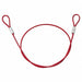 Cable Lockout Red 3/16 Dia PVC Coated