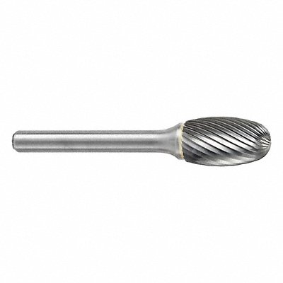 Oval Bur SE Radius End 1/8 Carbide