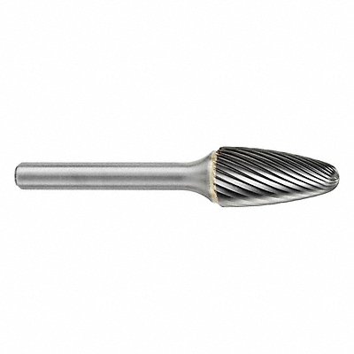 Carbide Bur 3/8 Dia 1/4 Shank SF3