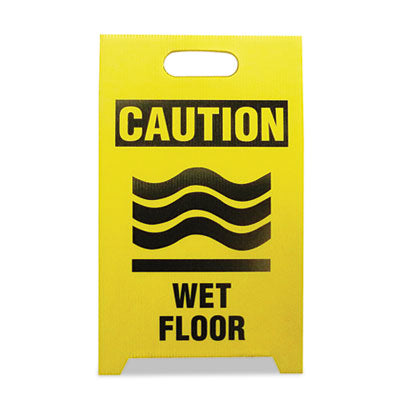 SIGN,WET FLOOR,2/PK,YL