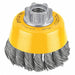 Knotted Cup Brush SS 3 x5/8 -11