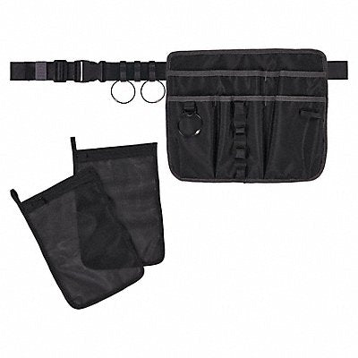 Apron Pouch Black 13-1/2 in Overall L