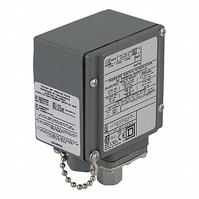 Pressure Swtch 1.5 to 75 psi DPDT Stndrd