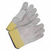 Leather Gloves Cowhide Palm Elastic