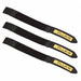 Hook-and-Loop Cable Tie 8 in Black PK3