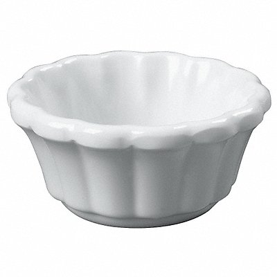 Scalloped Ramekin 1 oz Cap. White PK48