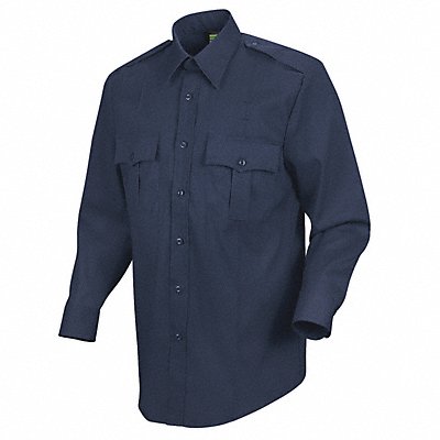 New Dimension Stretch Dress Shirt S Navy