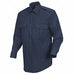 New Dimension Stretch Dress Shirt S Navy