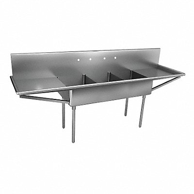 Just Scullery Sink Rect 18inx24inx12in