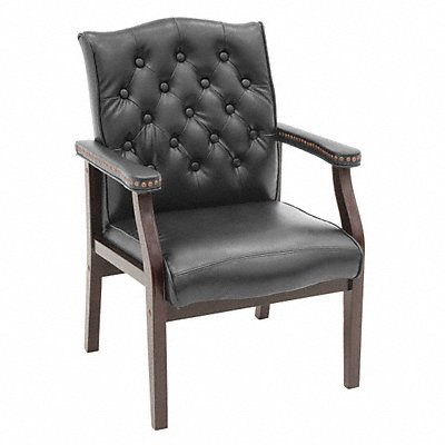 Ivy League Side Chair Vinyl Black