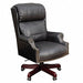 Exec Chair Leather Black 18-22 Seat Ht