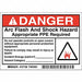 Permanent Adhesive Lbl 3.5x5in Vinyl PK5