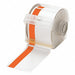 Printer Tape White/Orange 100 ft L