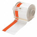 Printer Tape White/Orange 100 ft L