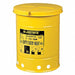 Oily Waste Can 6 gal Steel Yellow