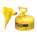 Type I Safety Can 1 gal Yellow 11In H