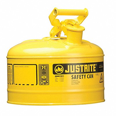 Type I Safety Can 2-1/2 gal Yellow