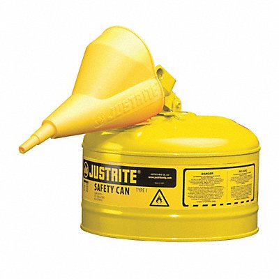 Type I Safety Can 2-1/2 gal Yellow