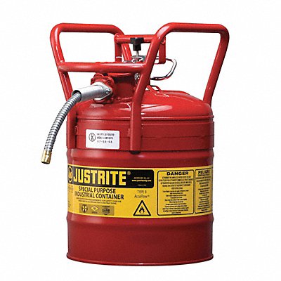 Type II DOT Safety Can Red 17-1/2 in H