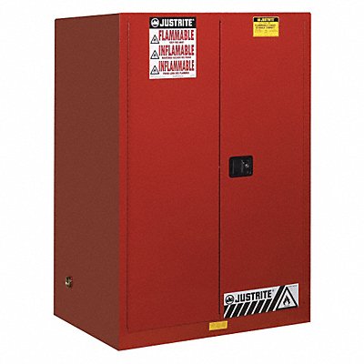 K3029 Flammable Cabinet Vertical 2X55 gal Red