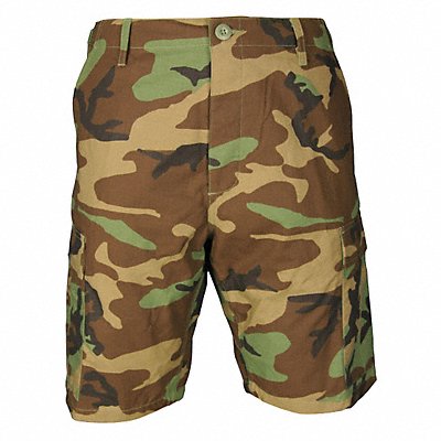 Mens Tactical Shorts Woodland Camo L