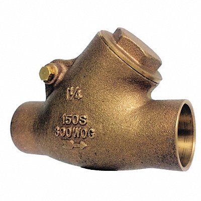 Y Swing Check Valve Bronze 1-1/2 Sweat