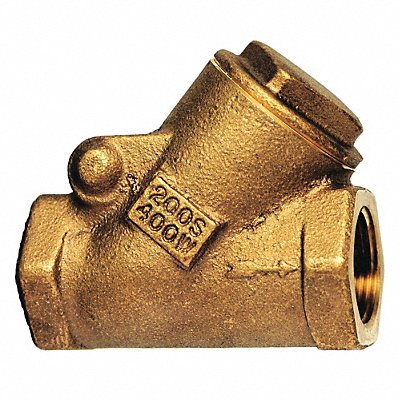 Y Swing Check Valve Bronze 1/4 FNPT