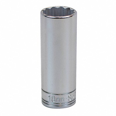 Socket Steel Chrome 18 mm