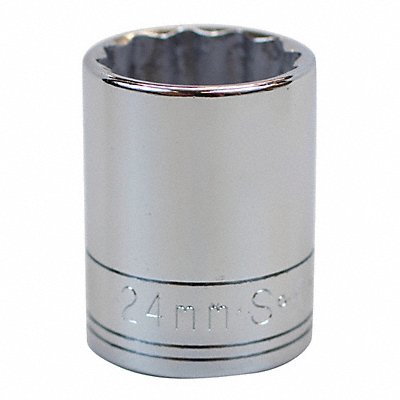 Socket Steel Chrome 24 mm