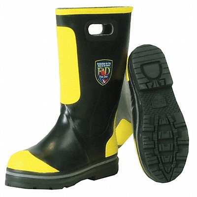 G8768 Shoe-Fit Fire Boots 9-1/2M Steel PR