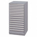 Mod Drwr Cab 59-1/2 H 15 Drwr Light Gray