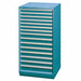 Mod Drwr Cab 59-1/2 H 15 Drwr Clssc Blue