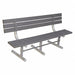 Outdoor Bench 72 in L Gry RCYCLD PLSTC