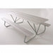 Picnic Table 72 W x68 D Silver