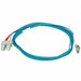 Fiber Cord Duplex LC SC 2m Aqua